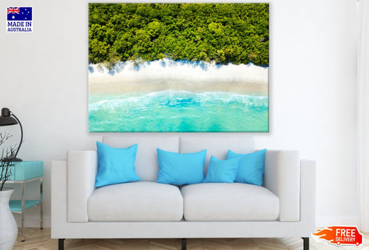 Beach & Forest Aerial View Print 100% Australian Made