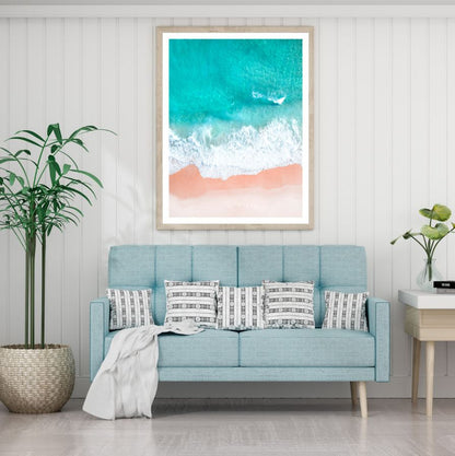 Sea Shore Aerial Photograph Home Decor Premium Quality Poster Print Choose Your Sizes