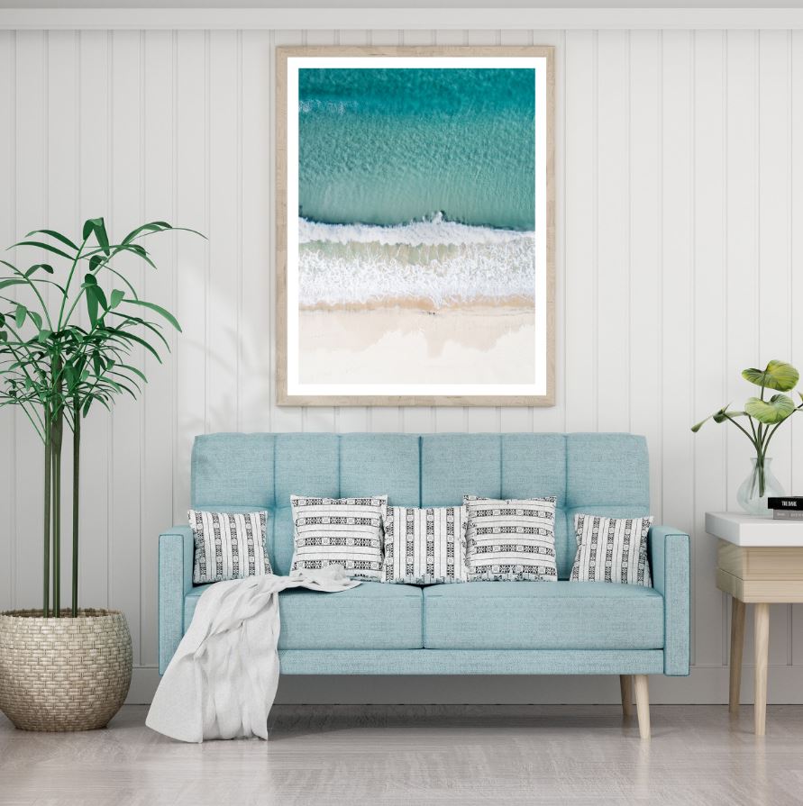 Sea Shore Aerial Photograph Home Decor Premium Quality Poster Print Choose Your Sizes