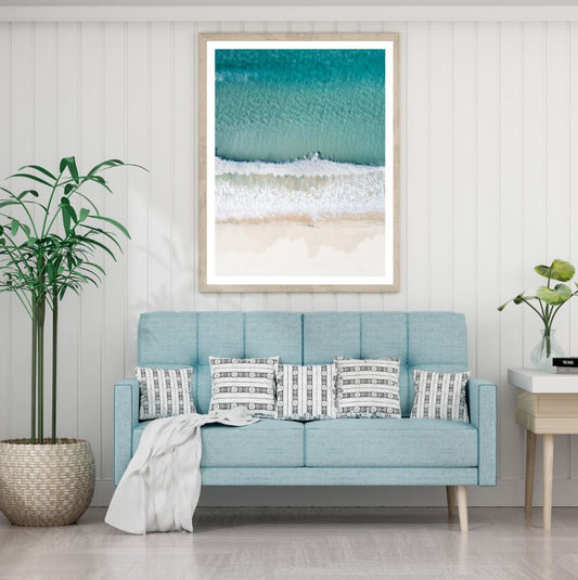 Sea Shore Aerial Photograph Home Decor Premium Quality Poster Print Choose Your Sizes