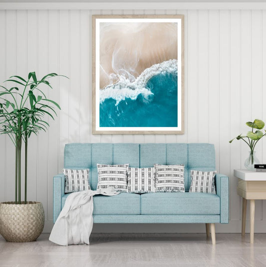 Sea Shore Aerial Photograph Home Decor Premium Quality Poster Print Choose Your Sizes