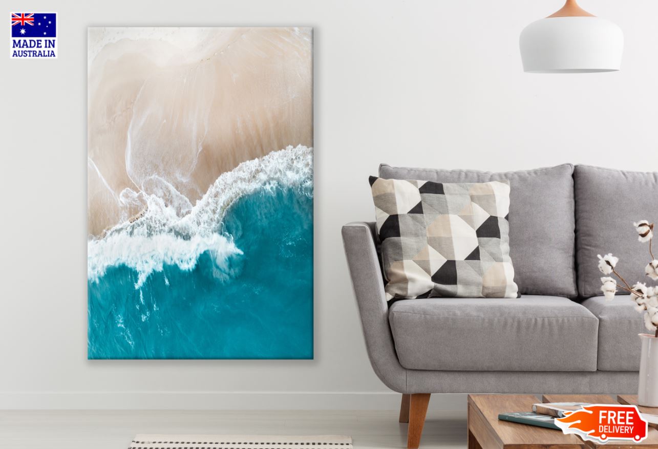 Sea Shore Aerial Photograph Print 100% Australian Made