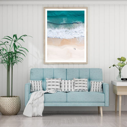 Sea Shore Aerial Photograph Home Decor Premium Quality Poster Print Choose Your Sizes