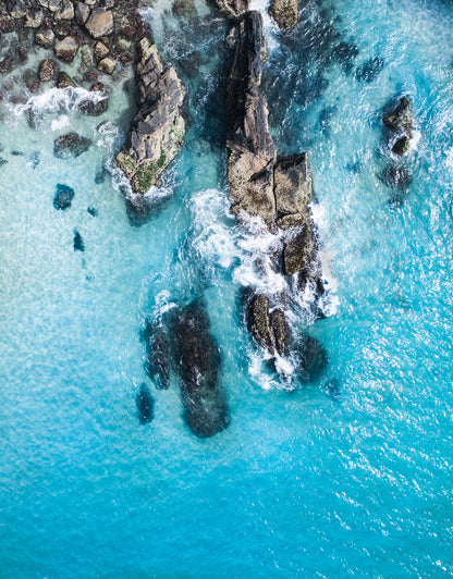 Sea Shore Aerial Photograph Home Decor Premium Quality Poster Print Choose Your Sizes