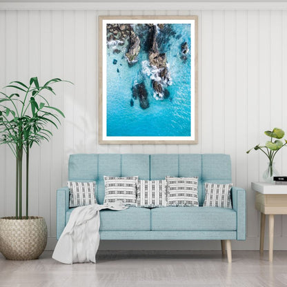 Sea Shore Aerial Photograph Home Decor Premium Quality Poster Print Choose Your Sizes