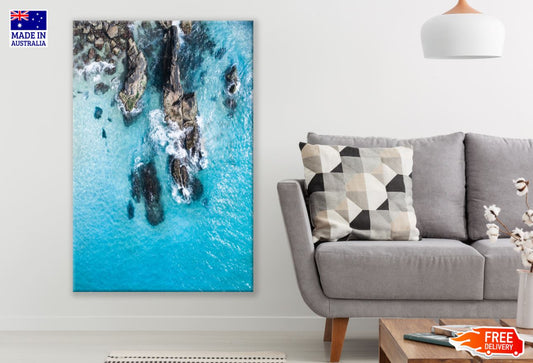 Sea Shore Aerial Photograph Print 100% Australian Made