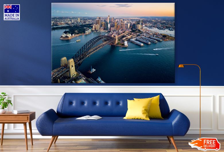 Sydney City Skyline View Photograph Print 100% Australian Made