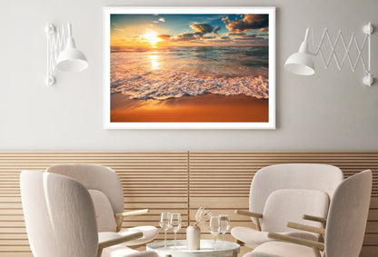Sea Sunset Scenery Photograph Home Decor Premium Quality Poster Print Choose Your Sizes