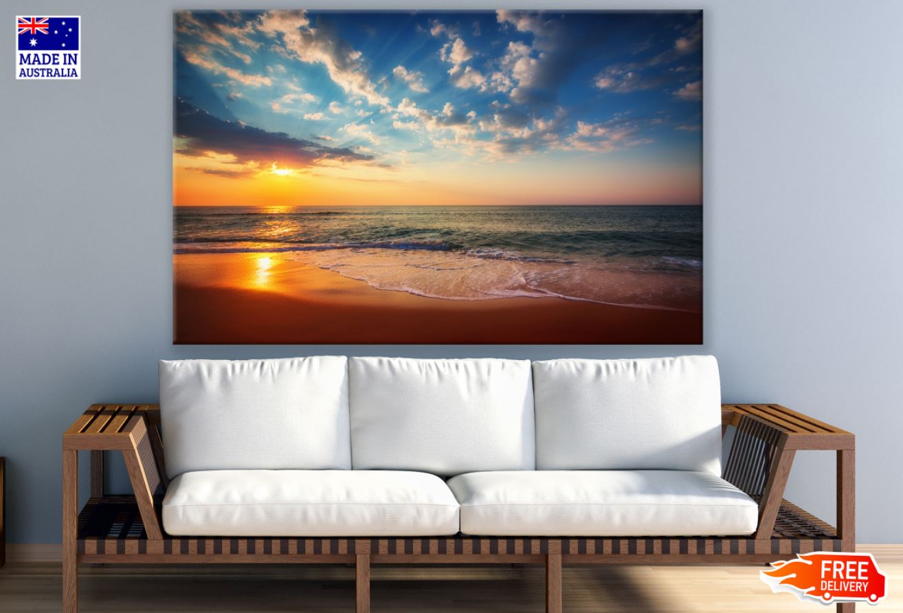 Sea Sunset Scenery Photograph Print 100% Australian Made