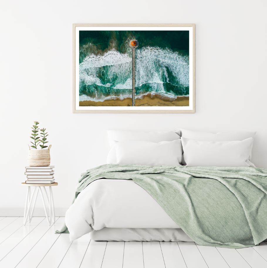 Sea Shore Aerial Photograph Home Decor Premium Quality Poster Print Choose Your Sizes