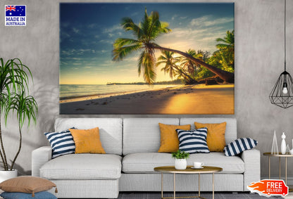 Palm Trees on Beach Photograph Print 100% Australian Made