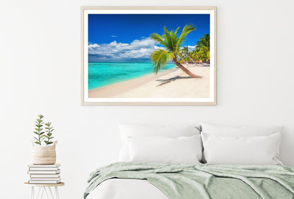 Palm Tree Near Sea Photograph Home Decor Premium Quality Poster Print Choose Your Sizes