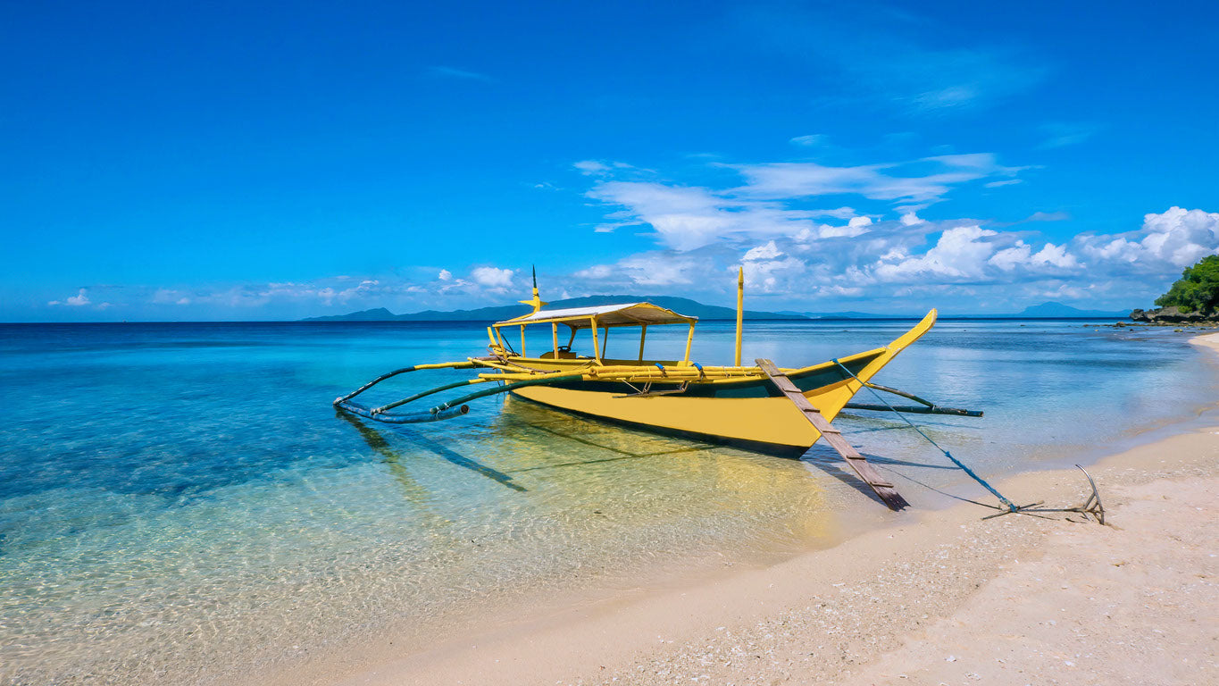 Boat Near Sea Shore Photograph Home Decor Premium Quality Poster Print Choose Your Sizes