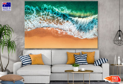 Sea Shore Aerial Photograph Print 100% Australian Made