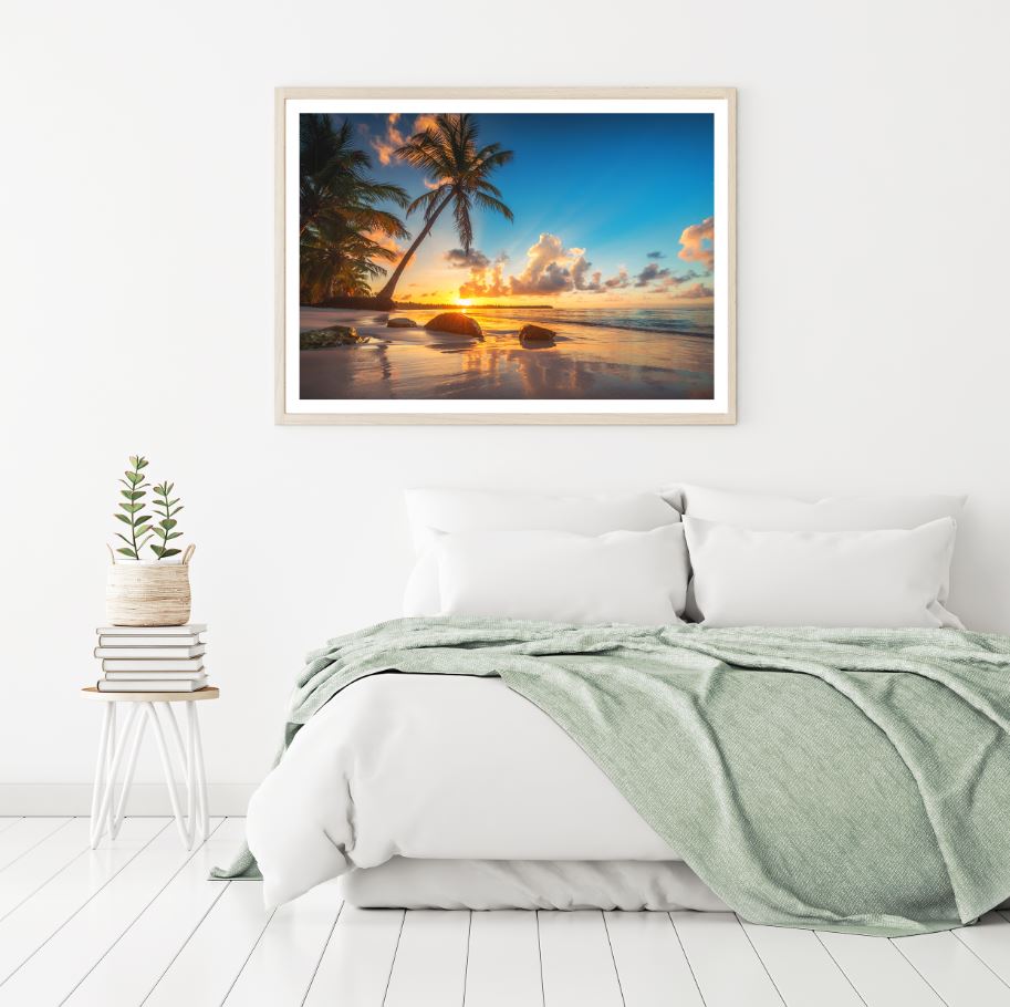 Sea Sunset Scenery Photograph Home Decor Premium Quality Poster Print Choose Your Sizes