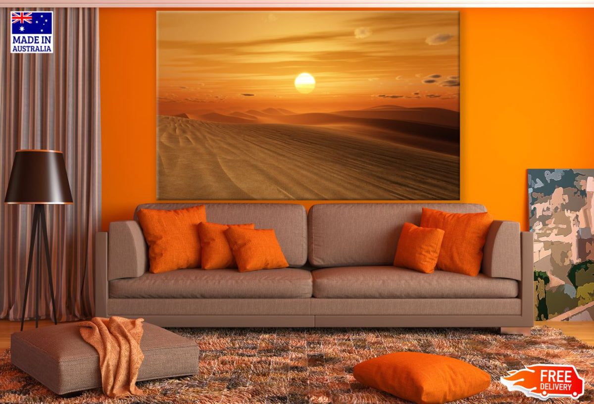 Desert Sunset Scenery Photograph Print 100% Australian Made