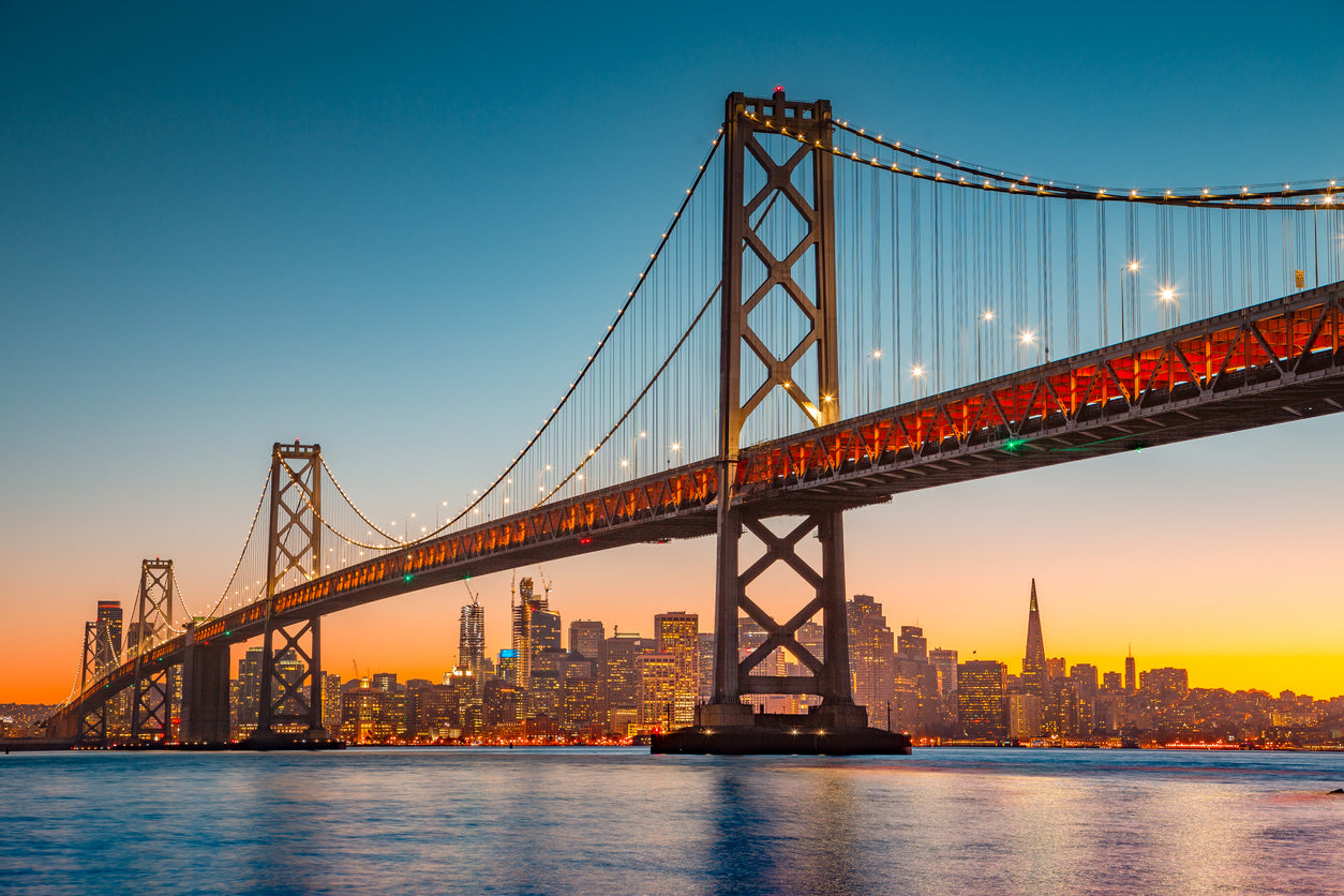 Bridge Over Sea City View Home Decor Premium Quality Poster Print Choose Your Sizes