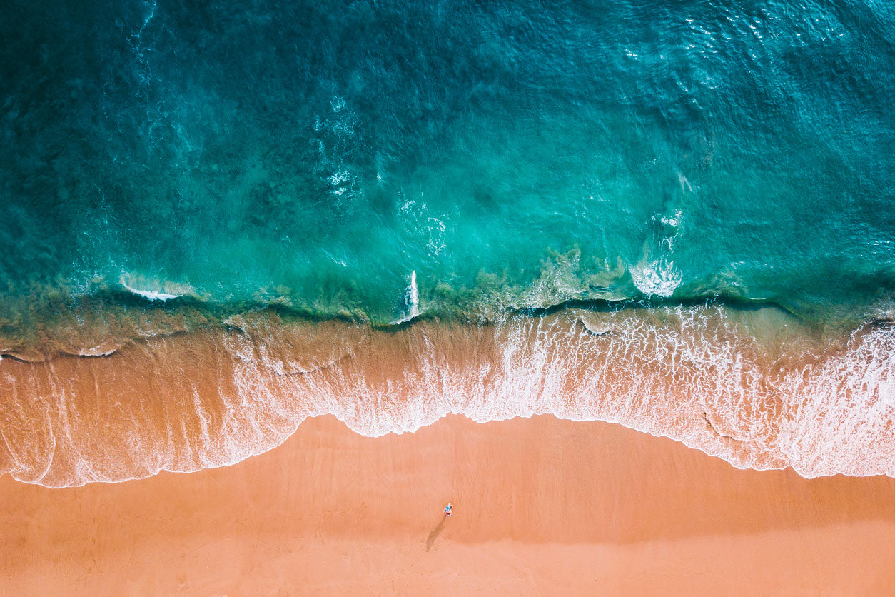 Sea Shore Aerial View Photograph Home Decor Premium Quality Poster Print Choose Your Sizes