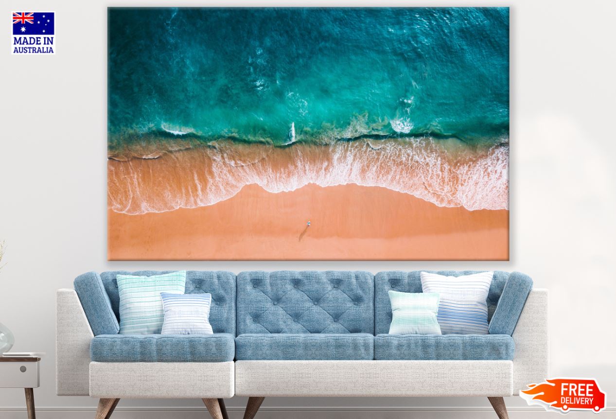 Sea Shore Aerial View Photograph Print 100% Australian Made