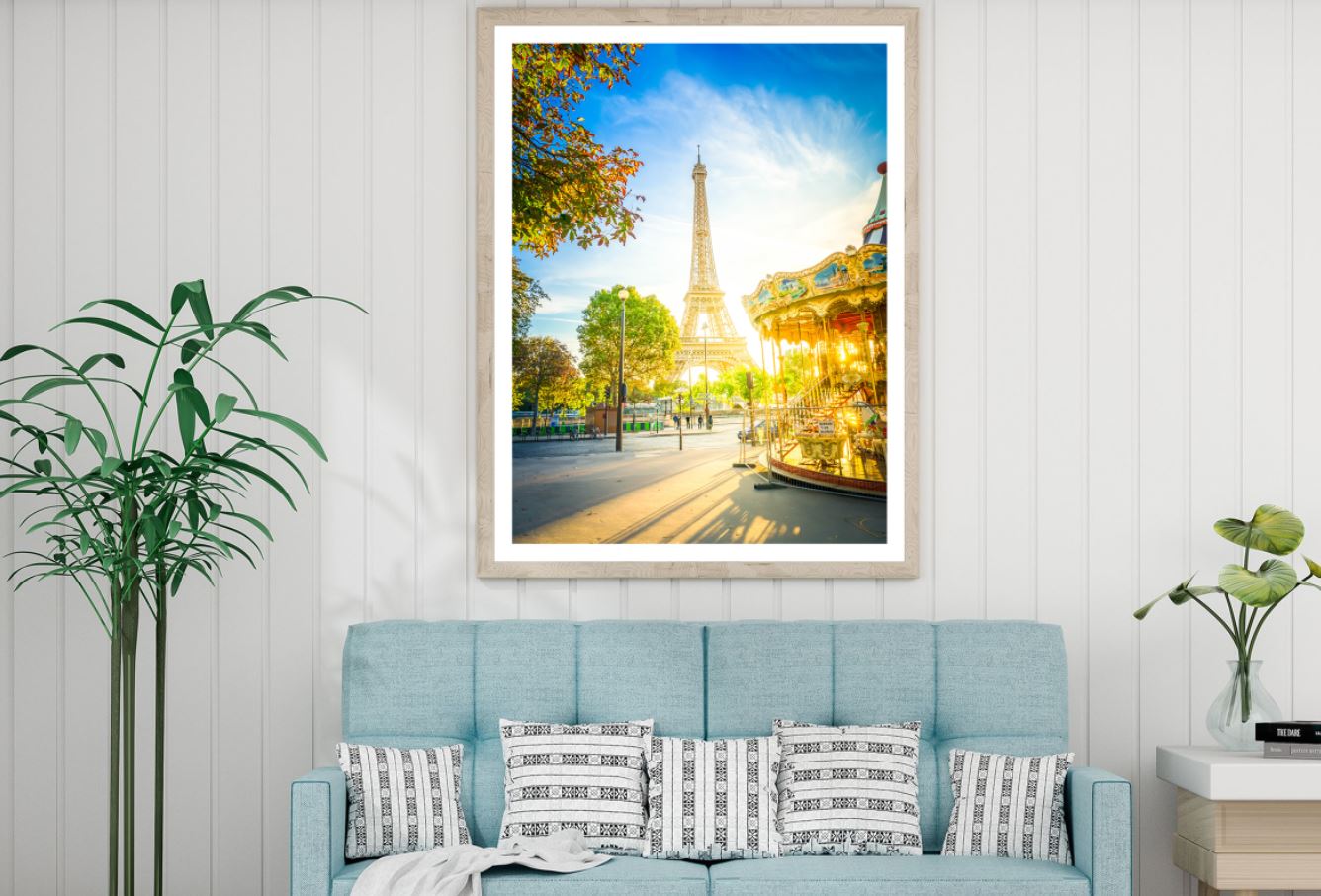 Eiffel Tower & Circus Photograph Home Decor Premium Quality Poster Print Choose Your Sizes