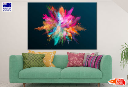 Colorful Dust Splash Abstract Print 100% Australian Made