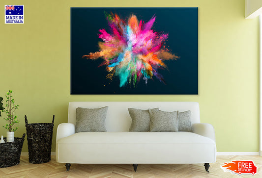 Colorful Dust Splash Abstract Print 100% Australian Made