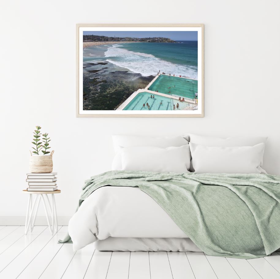 Pool House Near Sea Photograph Home Decor Premium Quality Poster Print Choose Your Sizes