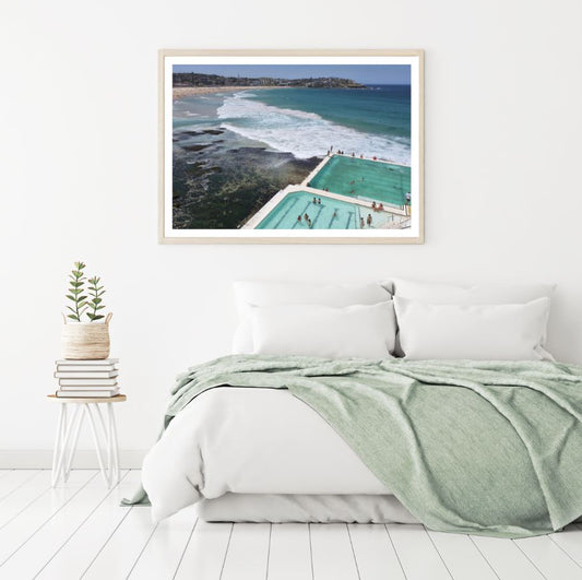 Pool House Near Sea Photograph Home Decor Premium Quality Poster Print Choose Your Sizes