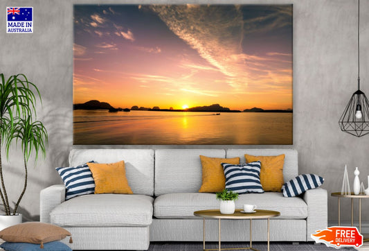 Sea Sunset Scenery Photograph Print 100% Australian Made