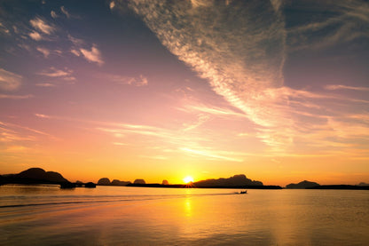 Sea Sunset Scenery Photograph Print 100% Australian Made