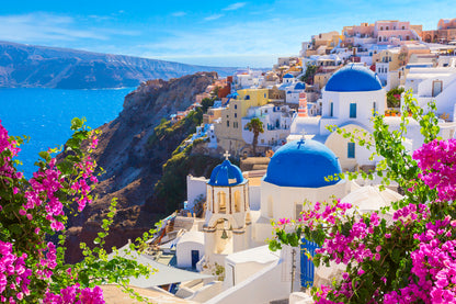 City Near Sea Scenery Photograph Home Decor Premium Quality Poster Print Choose Your Sizes