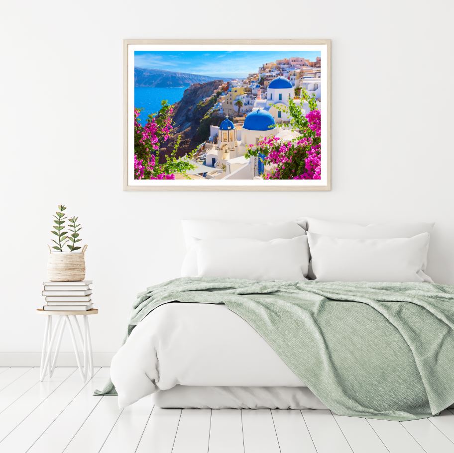 City Near Sea Scenery Photograph Home Decor Premium Quality Poster Print Choose Your Sizes