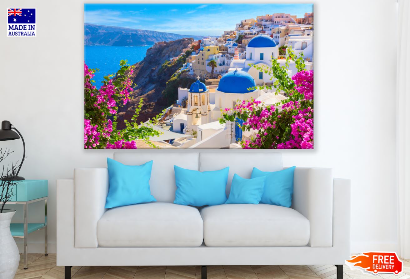 City Near Sea Scenery Photograph Print 100% Australian Made
