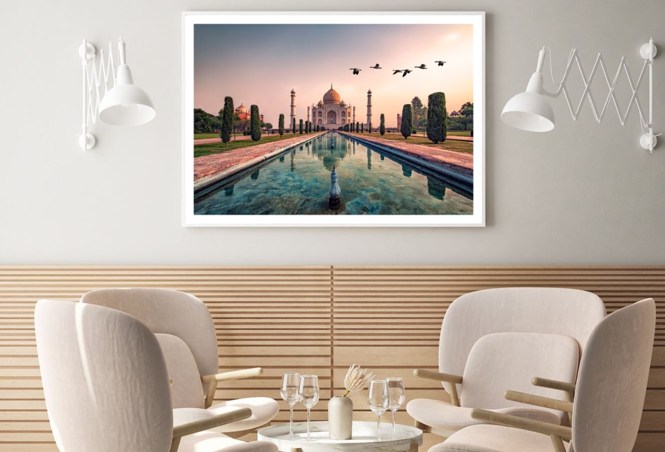Taj Mahal Scenery Photograph Home Decor Premium Quality Poster Print Choose Your Sizes