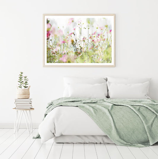 Colorful Flowers Watercolor Paint Home Decor Premium Quality Poster Print Choose Your Sizes