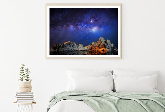 Mountain Night Scenery Photograph Home Decor Premium Quality Poster Print Choose Your Sizes