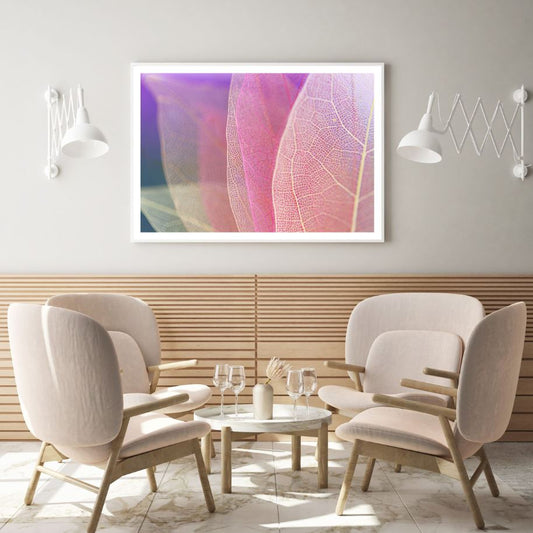 Colorful Leaf Macro Photograph Home Decor Premium Quality Poster Print Choose Your Sizes