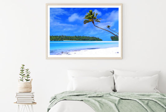 Palm Trees & Sea Scenery View Home Decor Premium Quality Poster Print Choose Your Sizes