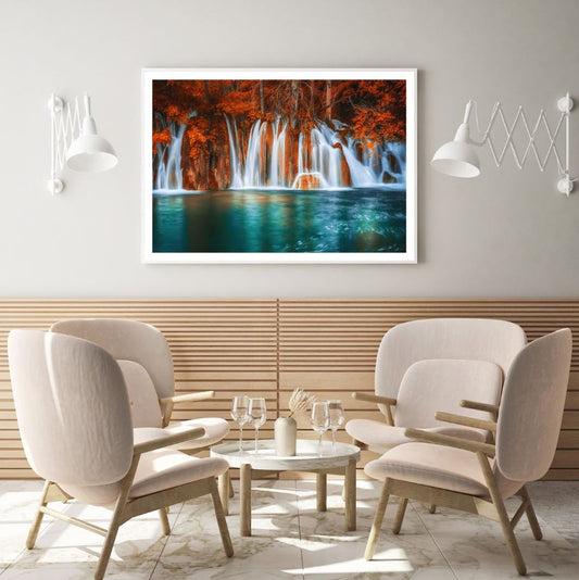 Waterfall Scenery Photograph Home Decor Premium Quality Poster Print Choose Your Sizes