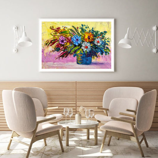 Flower Vase Oil Painting Home Decor Premium Quality Poster Print Choose Your Sizes