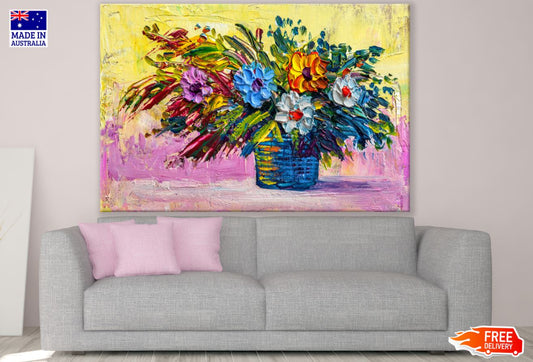 Flower Vase Oil Painting Print 100% Australian Made