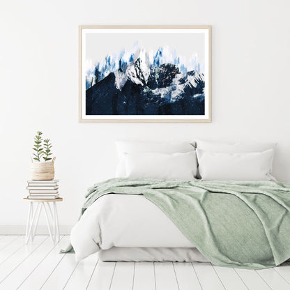 Mountain Scenery Oil Painting Home Decor Premium Quality Poster Print Choose Your Sizes