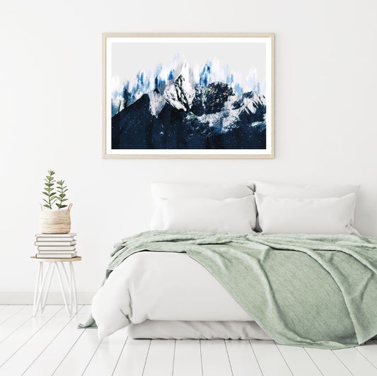 Mountain Scenery Oil Painting Home Decor Premium Quality Poster Print Choose Your Sizes