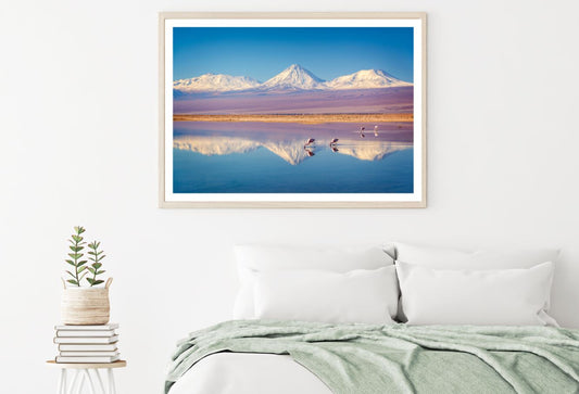 Lake & Snow Capped Mountain View Home Decor Premium Quality Poster Print Choose Your Sizes