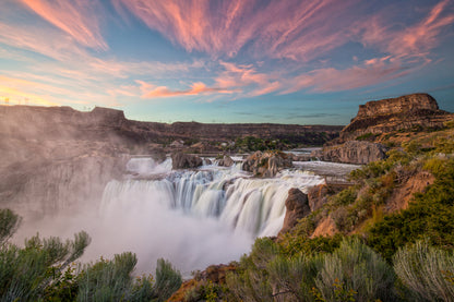 Waterfall Scenery Photograph Home Decor Premium Quality Poster Print Choose Your Sizes