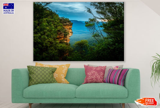 Forest & Mountain Scenery View Print 100% Australian Made