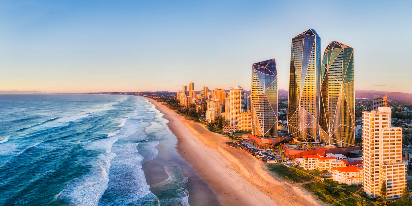 Stunning Sea & City Scenery Photograph Print 100% Australian Made