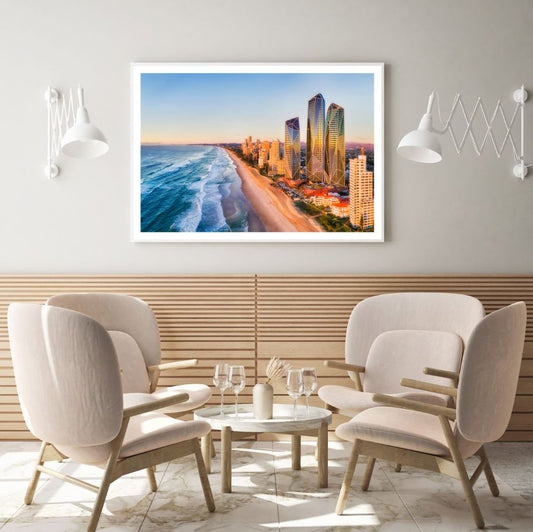 Buildings Near Sea Photograph Home Decor Premium Quality Poster Print Choose Your Sizes
