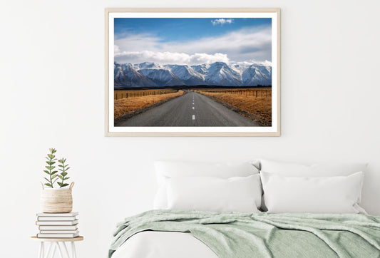 Road in Valley Scenery Photograph Home Decor Premium Quality Poster Print Choose Your Sizes
