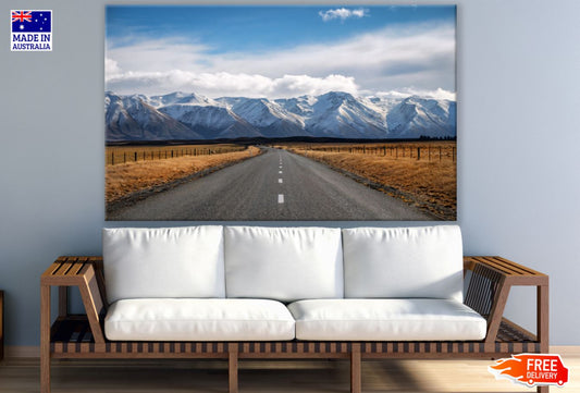 Road in Valley Scenery Photograph Print 100% Australian Made